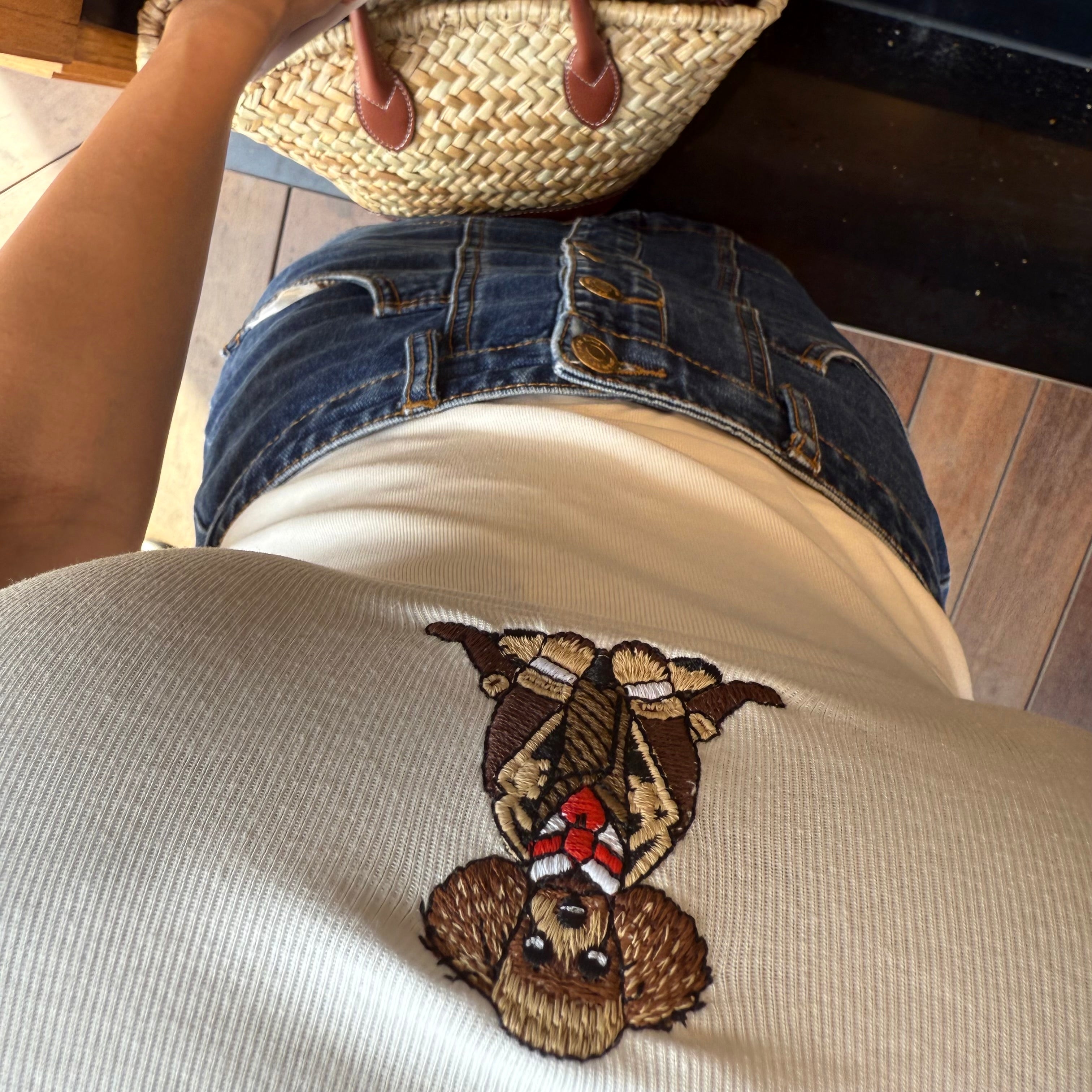 Dachshund Embroidered Tank Top