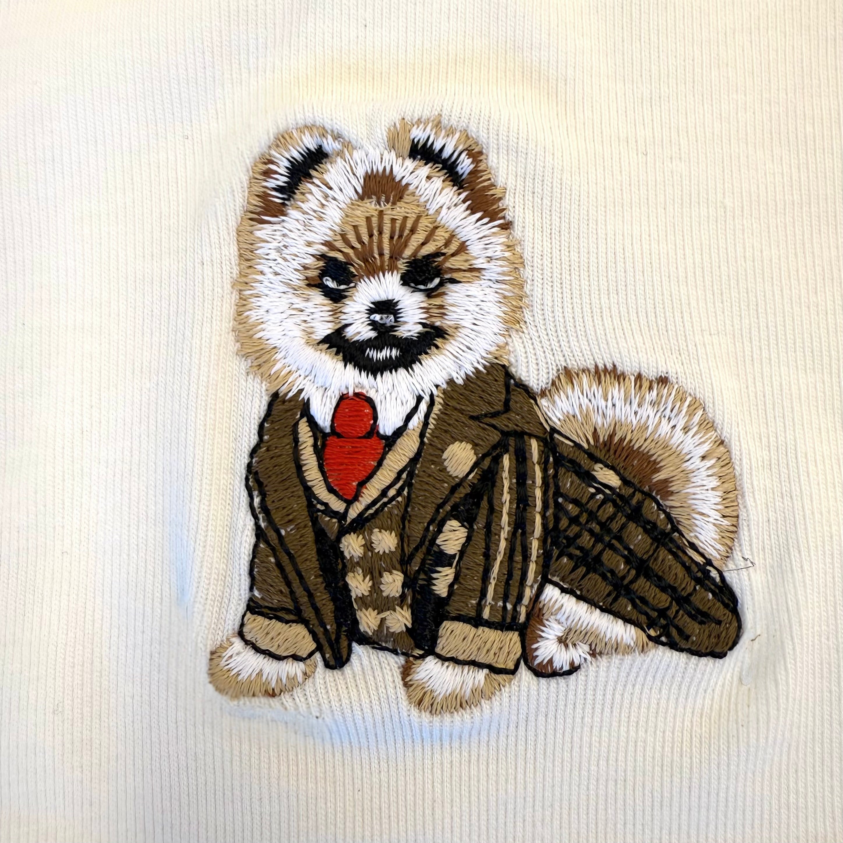 Pomeranian Embroidered Tank Top