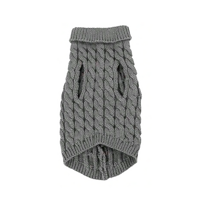 Soft Knitted Sweater  - Grey