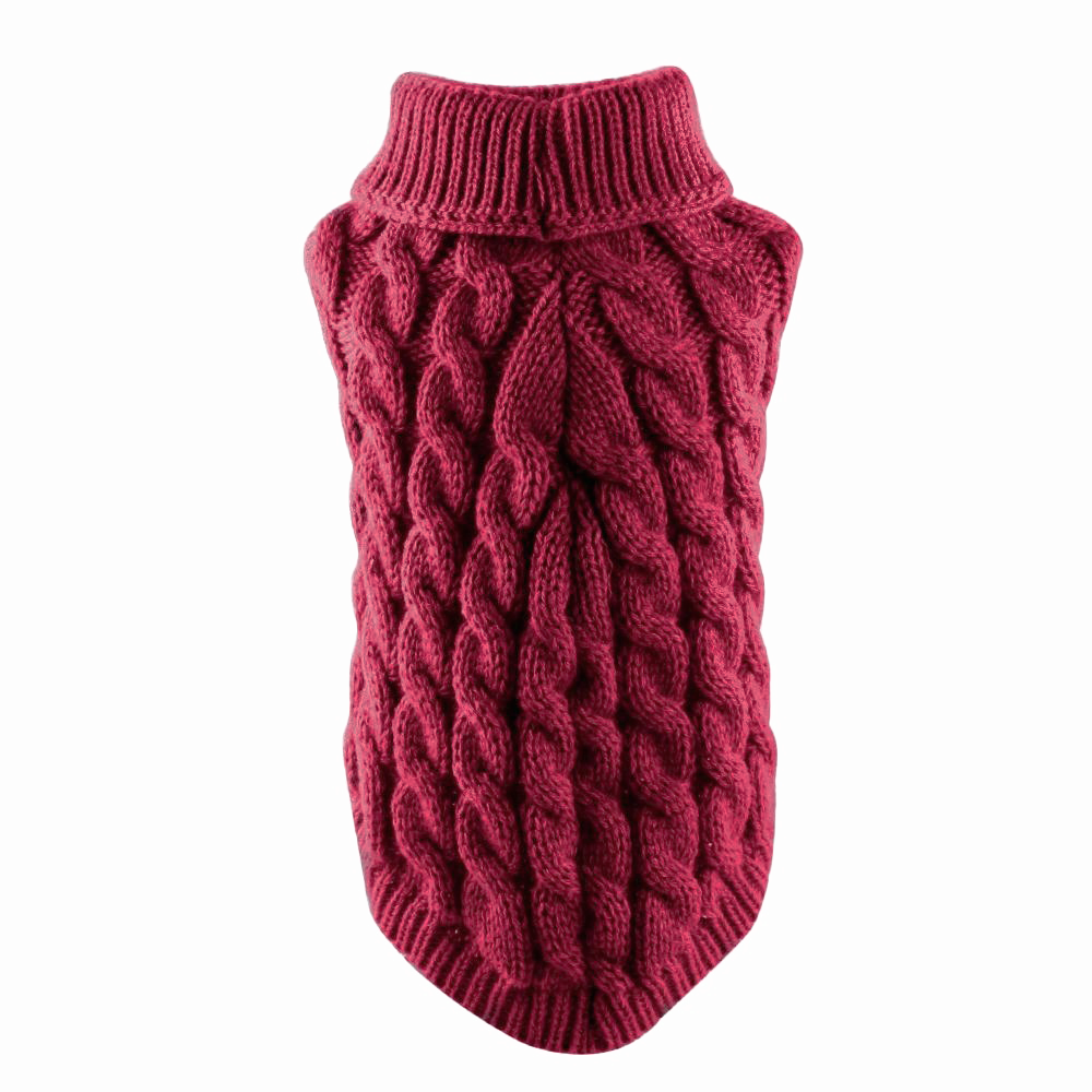 Soft Knitted Sweater - Red