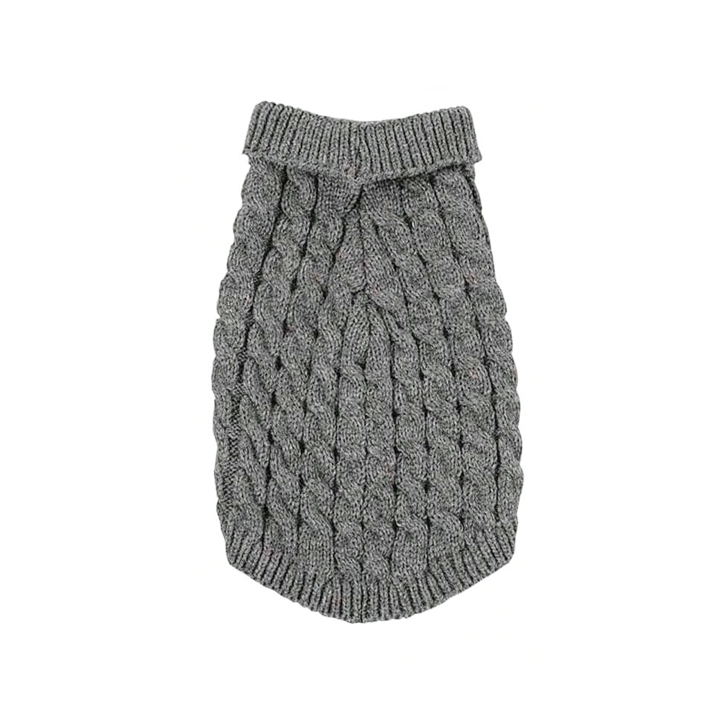 Soft Knitted Sweater  - Grey