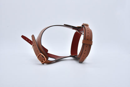 Soft Leather Harness - Marrone