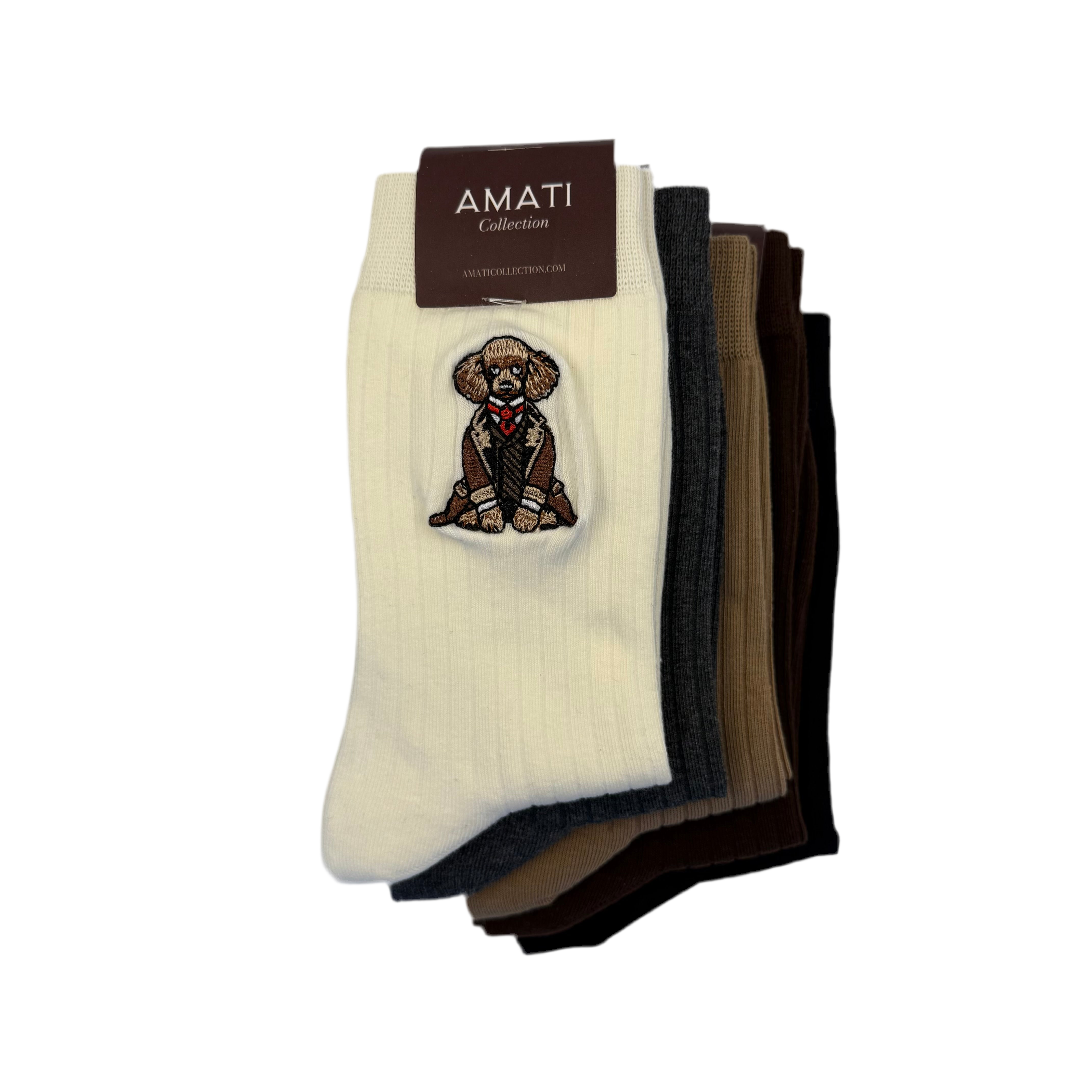 Poodle Socks - 100% Cotton