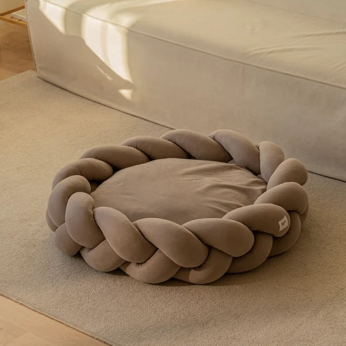 Braided Bed - Gray