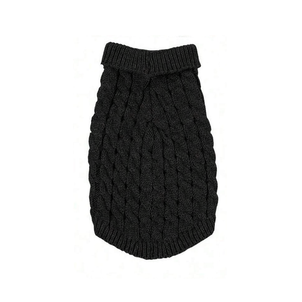 Soft Knitted Sweater - Black