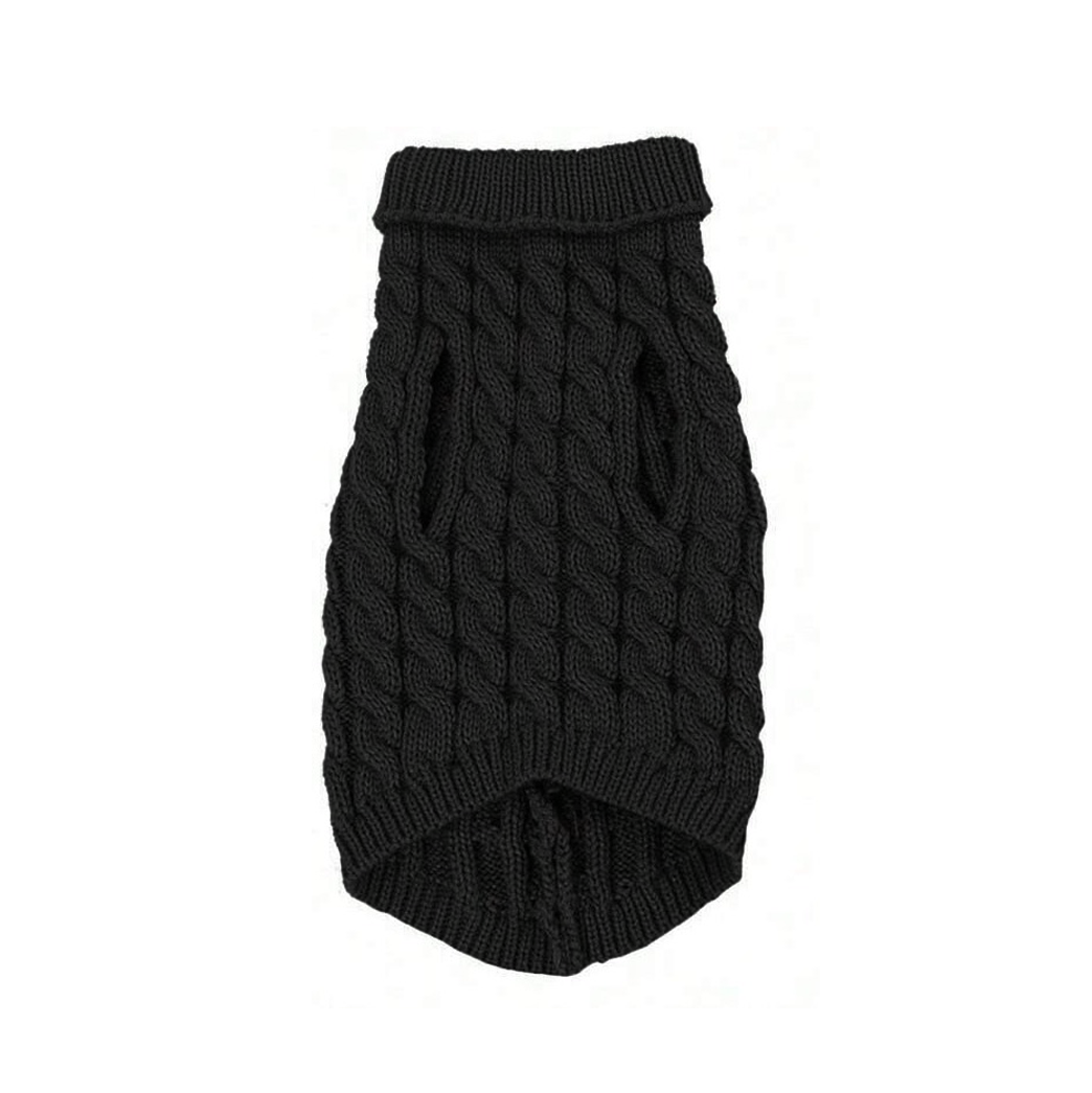 Soft Knitted Sweater - Black