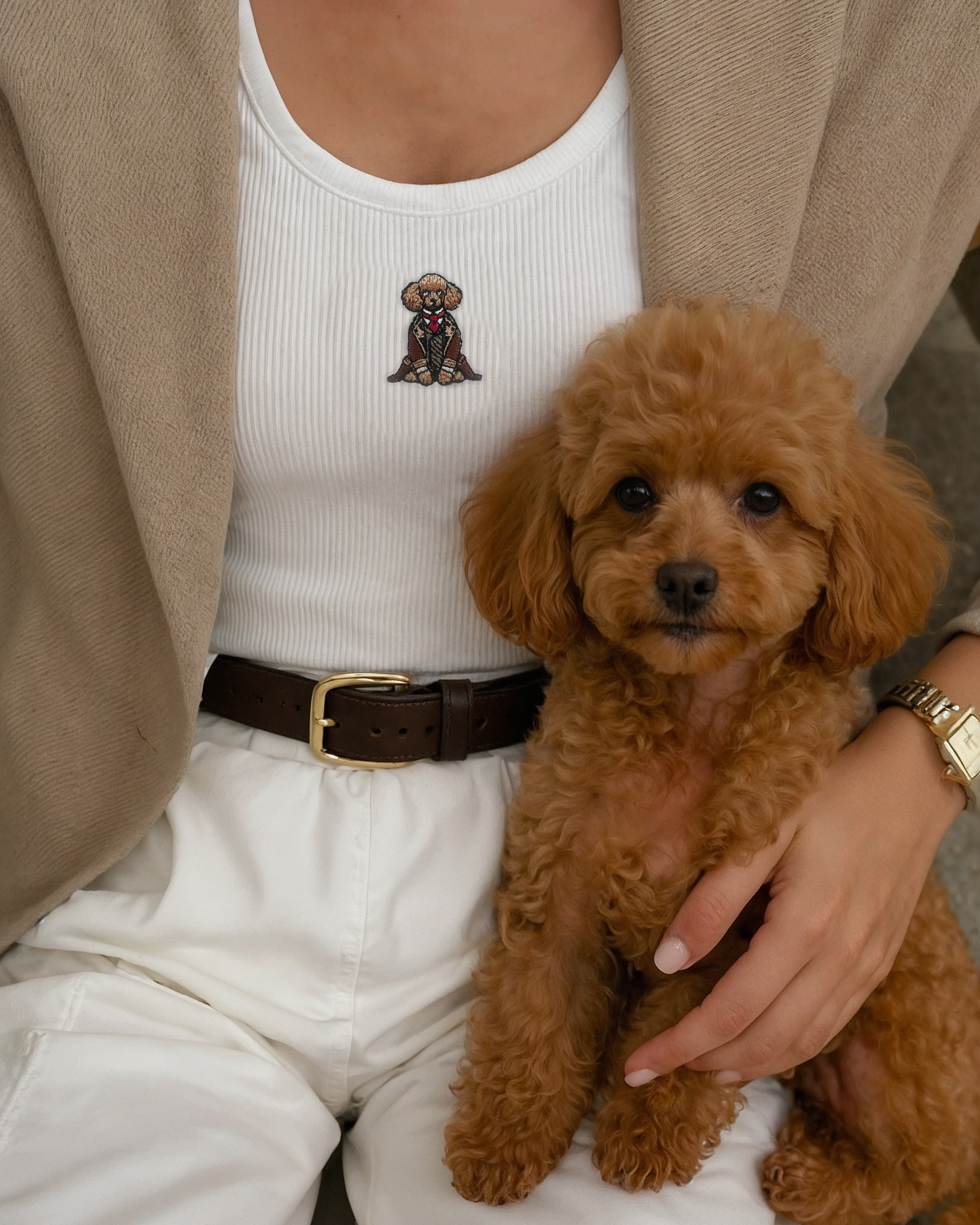 Dachshund Embroidered Tank Top
